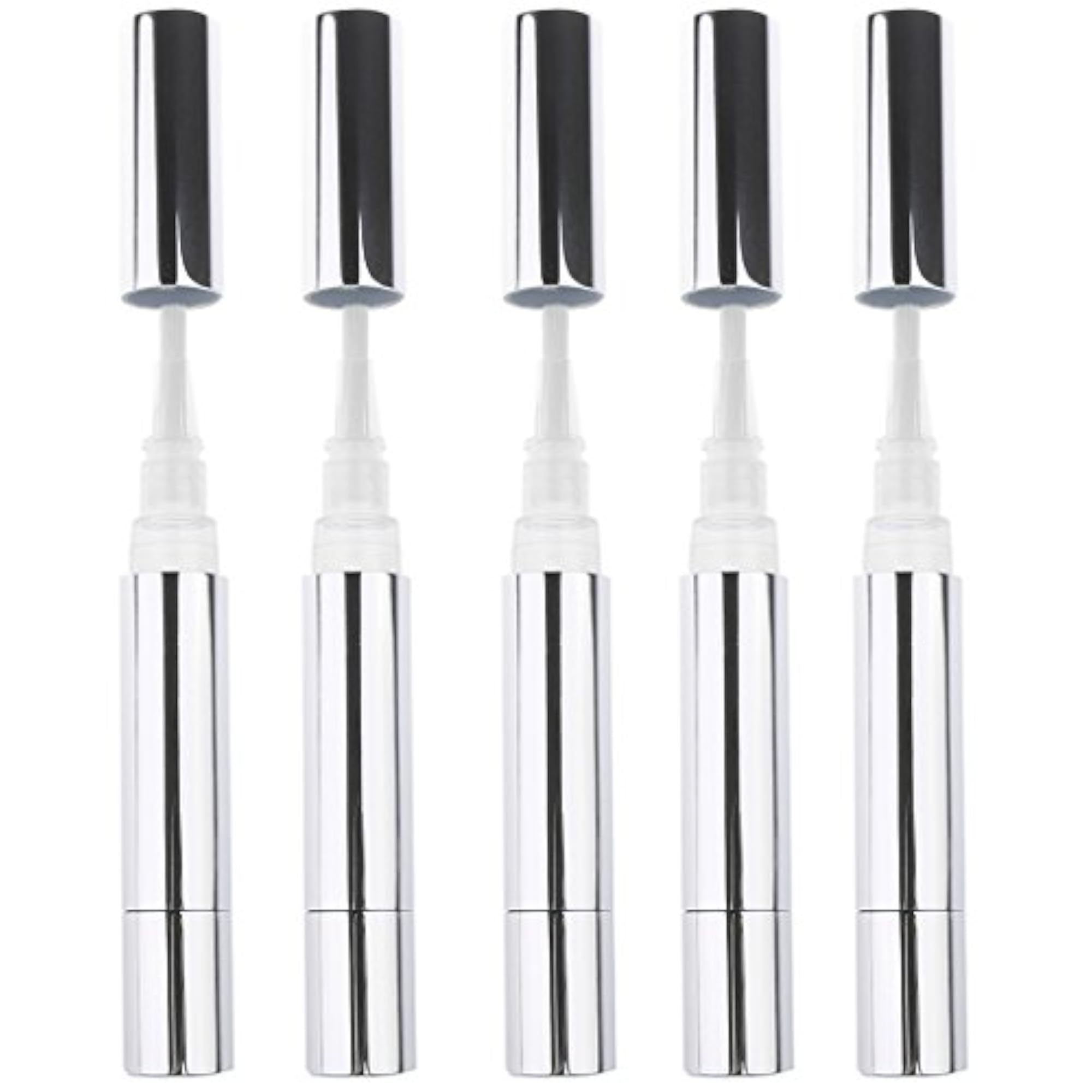 5 Pieces Travel Empty Twist Pen Cosmetic Container Tube